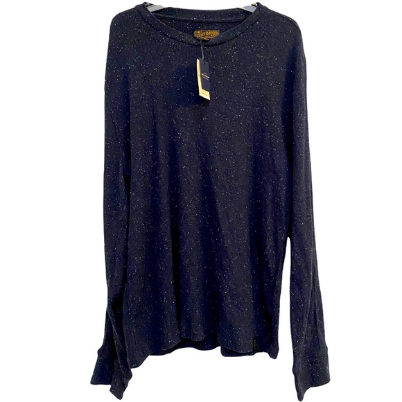 NWT LUCKY BRAND BLUE SWEATER SIZE LARGE MEN - Picture 1 of 7